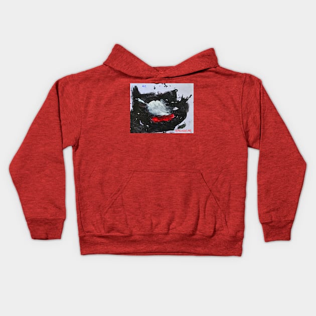 She paints Kids Hoodie by DAVT